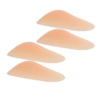 CRAFTHROU Rodilleras de Silicona Beige para Patinaje en Hielo y Roller, 4 Piezas Absorción de Impactos y Protección Reforzada para Principiantes y Mujeres