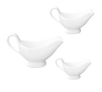 CRAFTHROU Tazones para Condimentos de Cerámica Blanco 3 Piezas Asa, Fáciles de Limpiar y Seguros para Salsa y Aderezos en Cocina y Casas