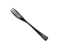 CRAFTHROU Tenedor Portátil y Delicado para Servir Carne Negro de Acero Inoxidable Adecuado para Vajilla Negra Mate en Té Tarde o Escuela
