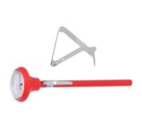 CRAFTHROU Termómetro Práctico para Horno Doméstico y Café con Clip, Acero Inoxidable y Silicona, Resistente al Calor y Frío, Medición de Alta Precisión para Uso Interior y Exterior