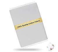 Craftido Tela 100% Algodón Oeko-Tex por metro, 112cm de Ancho x 280cm de Largo Extra - Peso Medio 145g - para Acolchado, Costura, Confección, Ropa de Cama, Forros y Manualidades - Silver