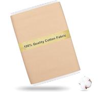 Craftido Tela 100% Algodón Oeko-Tex por metro, 112cm de Ancho x 280cm de Largo Extra - Peso Medio 145g - para Acolchado, Costura, Confección, Ropa de Cama, Forros y Manualidades - Beige