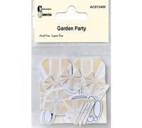 Craftime ac0134 W Garden Party de conexión de Color, Color Blanco