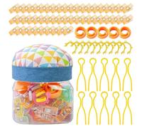 Crafting Clips - Sewing Clips | Sewing pins Set | Textile Protection Spool Hugger | Sewings Fabric Clip Pincushion Jar | Dressmaking Crafting for Beginners Adults Seniors Embroidery Knitting Studio Pr