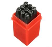 Crafting Essentials - Juego de 36 perforadoras de letras y números para madera, cuero y metal (4 mm)