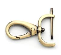 CRAFTMEMORE 2 piezas de cierre giratorio desmontable con barra de tornillo de repuesto de hardware VT501 (1 pulgada, latón cepillado)