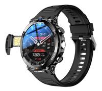 CraftNestUK Reloj inteligente 4G con pantalla redonda, contestar/hacer llamadas, cámaras frontales/laterales, función NFC