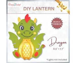 CrafTreat - Kit de linterna de papel de dragón