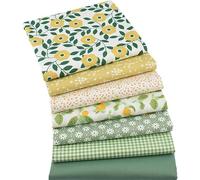 Crafts Fabrics 7 Piezas 50x50cm Floral Fat Quarters Algodón Acolchado, Costura, Artes, Manualidades, Guardería, Bricolaje