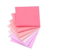 CraftsFabrics 7-Pack 40x50cm Rosa Pastel Sólido Fat Quarters Algodón Sarga Precortada Tela Cuadrados Costura, Acolchado, Patchwork