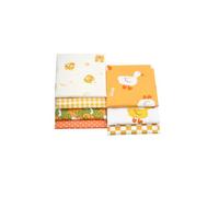 CraftsFabrics Juego de 7 piezas de tela de costura de algodón Little Duck de 50 x 40 cm para acolchar, ropa de cama, cojines y manualidades