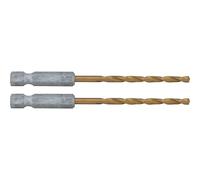 CRAFTSMAN 1/8 Inch Hex Shank Titanium Nitride Coating Drill Bits, 2 Pack (CMAM1308)