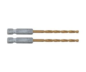 CRAFTSMAN 1/8 Inch Hex Shank Titanium Nitride Coating Drill Bits, 2 Pack (CMAM1308)