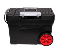 CRAFTSMAN Caja de herramientas rodante de 15 pulgadas con ruedas, negro, plástico, con cerradura (CMST33026)