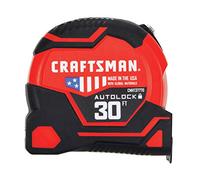 CRAFTSMAN Cinta métrica, autobloqueo, 30 pies (CMHT37770S), color negro