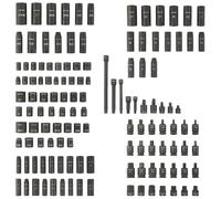 CRAFTSMAN CMMT17901 - Juego de herramientas mecánicas, juego de llaves de impacto, SAE/métrico, unidad de 1/10.2 cm, 3/20.3 cm y 1/5.1 cm, juego maestro de 130 piezas