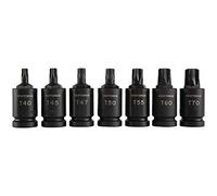 Craftsman CMMT50839 7PC 1/2" Drive Torx Bit Impact Socket Set, Full Polish, T10 in