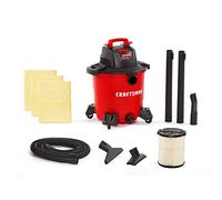 Craftsman CMXEVBE18590 Aspiradora portátil de Uso General con 3 Bolsas de Recogida de Polvo y Accesorios, Color Rojo