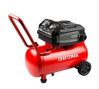 Craftsman Compresor de aire de 10 galones, 1.8 HP, máximo 175 PSI, 4.0 CFM @ 90PSI, 5.0 CFM a 40PSI, sin aceite, compresor de aire silencioso con ruedas para rociar herramienta neumática, modelo