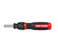 CRAFTSMAN Destornillador de trinquete, SpeedDrive, puntas de doble extremo de 2 pulgadas incluidas, mango con capacidad para hasta 6 puntas (CMHT68129)