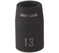 CRAFTSMAN - Enchufe de impacto poco profundo, métrico, unidad de 1/2 pulgadas, 13 mm (CMMT15861)