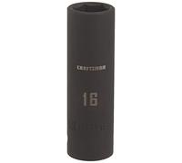 CRAFTSMAN Enchufe de impacto profundo, métrico, unidad de 1/2 pulgada, 16 mm (CMMT16077)