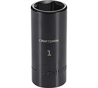 CRAFTSMAN Enchufe de impacto profundo, SAE, unidad de 1/2 pulgada, 1 pulgada (CMMT15984)