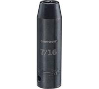 CRAFTSMAN Enchufe de impacto profundo, SAE, unidad de 1/2 pulgada, 7/16 pulgadas (CMMT15996)
