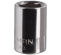 CRAFTSMAN Enchufe poco profundo, métrico, unidad de 3/8 pulgadas, 11 mm, 6 puntos (CMMT43543)