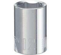 CRAFTSMAN Enchufe poco profundo, métrico, unidad de 3/8 pulgadas, 12 mm, 6 puntos (CMMT43544)
