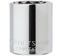 CRAFTSMAN Enchufe poco profundo, SAE, unidad de 1/2 pulgada, 1-1/16 pulgadas, 12 puntos (CMMT47515)