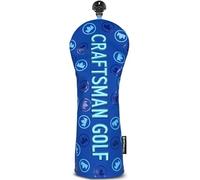 Craftsman Golf Monogram - Funda protectora de piel sintética para cabeza de Fairway, color azul marino