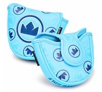 Craftsman Golf Monogram - Funda protectora de piel sintética para putter, color azul cielo