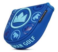Craftsman Golf Monogram - Funda protectora de piel sintética para putter, color azul marino