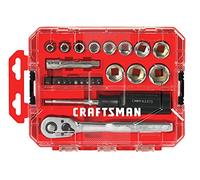 CRAFTSMAN Juego de enchufes, Nano SAE, unidad de 3/8 pulgadas, 24 piezas (CMMT12012)