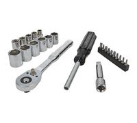 CRAFTSMAN Juego de herramientas mecánicas, 24 piezas, accionamiento métrico de 3/8 pulgadas (CMMT12111)