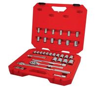 CRAFTSMAN Juego de herramientas mecánicas, 33 piezas, accionamiento de 1/2 pulgada SAE/métrico (CMMT12122)