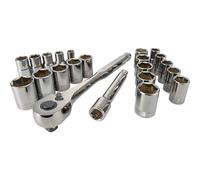 CRAFTSMAN Juego de herramientas mecánicas, unidad de 1,27 cm, SAE/métrico, 22 piezas (CMMT12030)