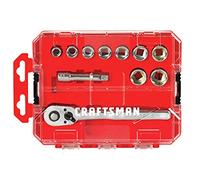 Craftsman Juego de llaves de vaso con trinquete, métrico, 3/8 pulgadas, juego de 11 piezas (CMMT12027)