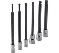CRAFTSMAN Juego de llaves de vaso hexagonales, SAE, unidad de 3/8 pulgadas, bola larga, 6 piezas (CMMT42606)