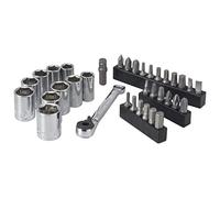 CRAFTSMAN Juego de llaves de vaso SAE y métricas de 1/4 pulgadas, 35 piezas (CMMT12005LZ)