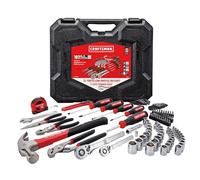 CRAFTSMAN Kit de herramientas de 102 piezas para el hogar y el coche, juego de herramientas manuales duraderas con enchufes SAE/métricos (CMMT99449)