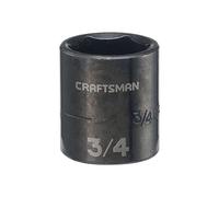 CRAFTSMAN Llave de vaso de impacto, poco profunda, SAE, 3/8 pulgadas, 3/4 pulgadas (CMMT15838)