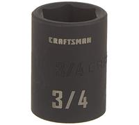 CRAFTSMAN Llave de vaso de impacto poco profunda, SAE, unidad de 1/2 pulgada, 3/4 pulgadas (CMMT15854)