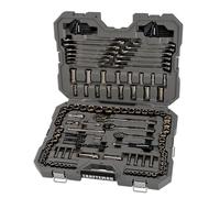 CRAFTSMAN OVERDRIVE - Juego de herramientas mecánicas cromadas plomizas de 154 piezas, juego de llaves estándar SAE/métricas, con estuche rígido (CMMT99154L)