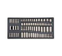 CRAFTSMAN OVERDRIVE - Juego de herramientas mecánicas cromadas plomizas de 284 piezas, juego de llaves estándar SAE/métricas, con estuche rígido (CMMT99284)