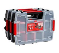 CRAFTSMAN Paquete de 3 Cajas Organizadoras de Piezas Pequeñas de Plástico de 10 Compartimentos (CMST60964M)