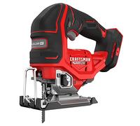 CRAFTSMAN Sierra de calar inalámbrica V20 RP, 3 ajustes orbitales, hasta 3.200 SPM, velocidad variable sin llave, solo herramienta desnuda (CMCS650B)