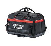 CRAFTSMAN TRADESTACK - Bolsa de herramientas, 22.5 pulgadas, poliéster duradero, negro y rojo (CMST21450)