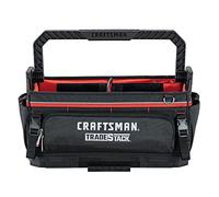 CRAFTSMAN TRADESTACK - Bolsa de herramientas con cremallera, 22.4 pulgadas, poliéster, negro/rojo (CMST21451)